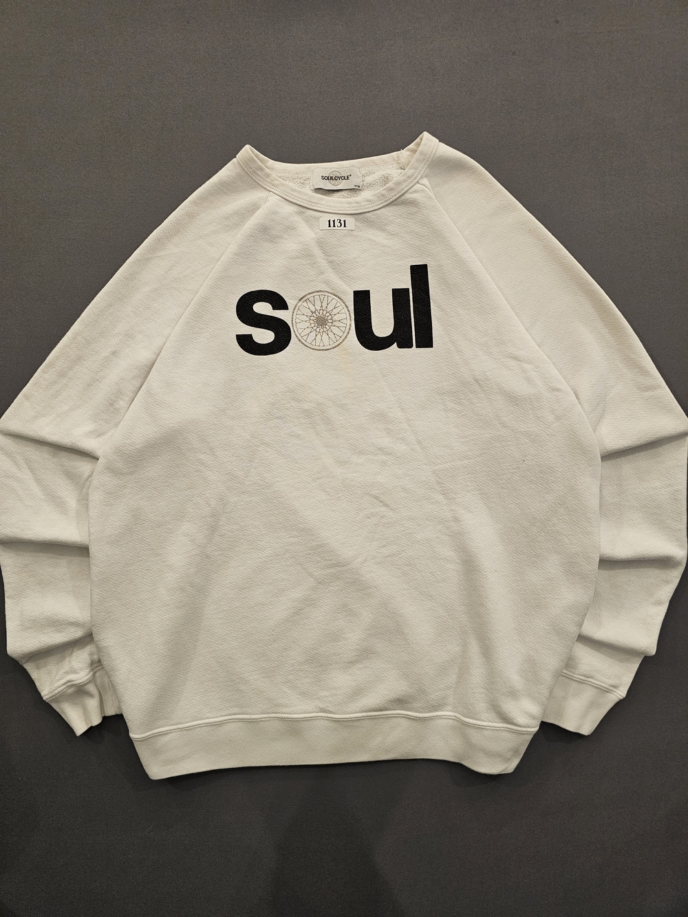 SoulCycle White “Soul” Logo Graphic Crewneck Sweatshirt - Size Large